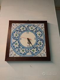 orologio in ceramica legno 