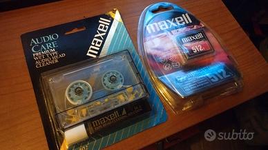 Maxell Cassette pulizie e memory card