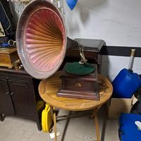 grammofono antico voce del padrone 