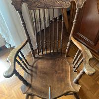 Sedia a dondolo vintage