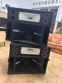 Coppia casse amplificate professionali DBS