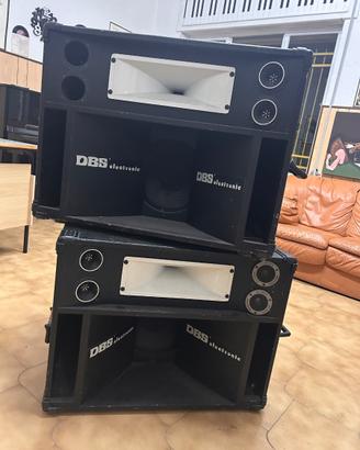 Coppia casse amplificate professionali DBS