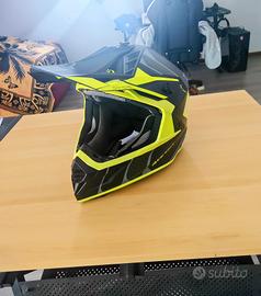 Casco Cross Acerbis X-Track 2206 in fibra – Nero/G