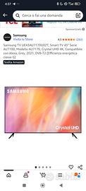 smarttv Samsung serie 7 , 43 pollici 4k