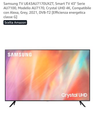smarttv Samsung serie 7 , 43 pollici 4k