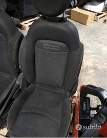 Interni fiat 500 x pelle nera