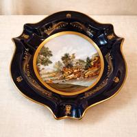 piatto Limonges Francese vintage dipinto a mano 