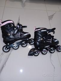 Pattini in linea ragazza
