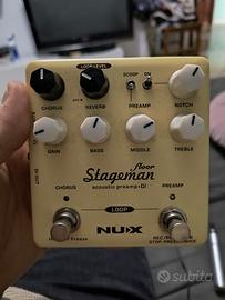 NUX Stageman floor pedale preamp acustico e DI