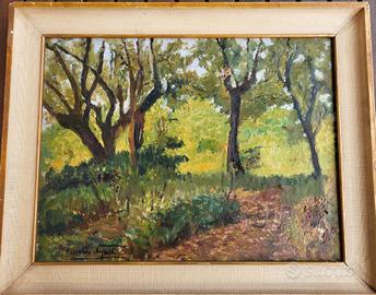 quadro olio su tela Riccardo Galli milanese