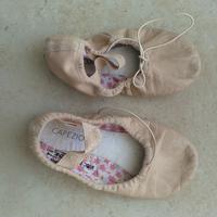 Scarpine da danza di pelle taglia 10 e 1/2