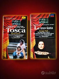 VHS da collezione opere "Tosca" + " La Traviata "