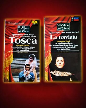 VHS da collezione opere "Tosca" + " La Traviata "