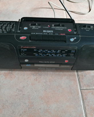 Panasonic stereo cassette rx-fs420 vintage musica