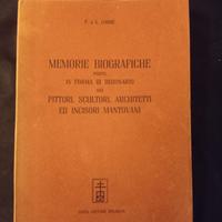 MEMORIE BIOGRAFICHE (PITTORI  SCULTORI  MANTOVANI)