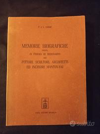 MEMORIE BIOGRAFICHE (PITTORI  SCULTORI  MANTOVANI)