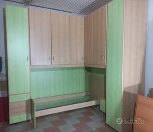 Armadio a ponte angolare 