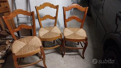 sedie impagliate a mano