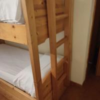 Letto a castello in abete massiccio