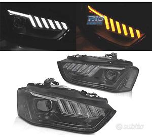 FARI PER AUDI A4 B8 12-15 XENON LED DINAMICI NERI