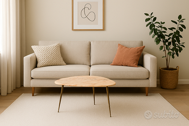 Tavolino vintage in marmo rosa con gambe in ottone