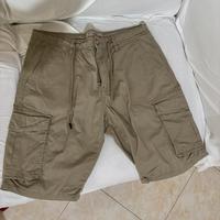 Bermuda cargo cotton silk