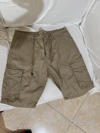 Bermuda cargo cotton silk