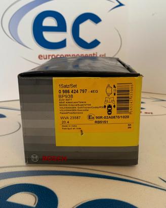 KIT PASTIGLIE FRENO BOSCH 0987424797 AUDI,SKODA, V