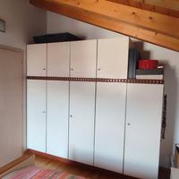 Camera matrimoniale completa color avorio/noce