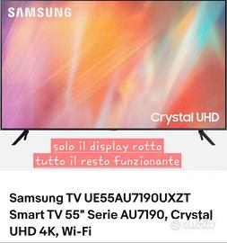 Samsung TV 55” UHD 4k con schermo rotto