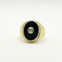 Anello oro 18 kt diamante