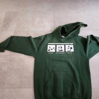 Felpa verde vintage Y2K football graphic M