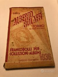 Catalogo "FRANCOBOLLI PER COLLEZIONI -ALBUMS" 1936