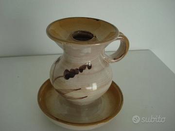 portacandele bugia in ceramica a mano Mamma-Ro'