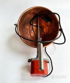 Paiolo in rame per polenta motorizzato