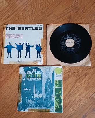  lotto di 3 vinili 45 giri Beatles