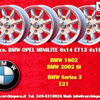 4 pz. cerchi BMW Opel Minilite 6x14 ET13 1502-2002