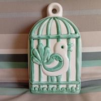 Formella gabbia con uccellino Thun