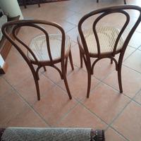 2 sedie impagliate