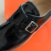 Mocassino blu in pelle lucida