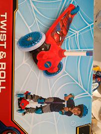 monopattino 3 ruote spiderman