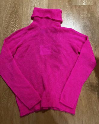Maglione rosa mohair Kontatto Made in Italy nuovo