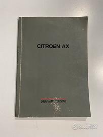 Uso manutenzione Citroen AX