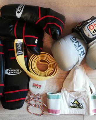 Kit completo kick boxing / arti marziali