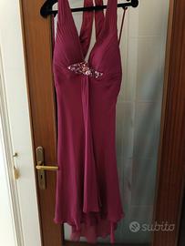 Elegante abito  da sera  taglia 50 viola/prugna 
