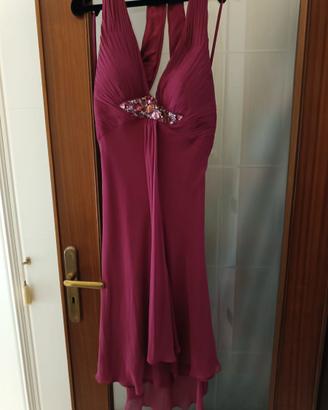 Elegante abito  da sera  taglia 50 viola/prugna 