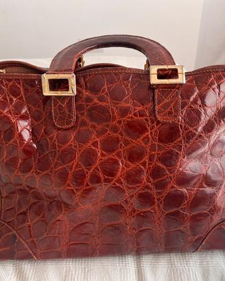 Borsa in pelle di coccodrillo