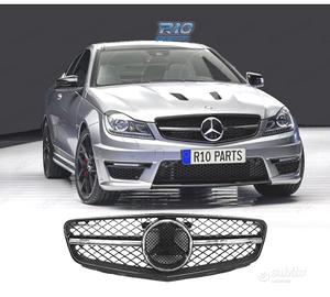 GRIGLIA MERCEDES CLASSE C W204 LOOK AMG C63 NERO L