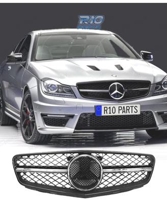 GRIGLIA MERCEDES CLASSE C W204 LOOK AMG C63 NERO L