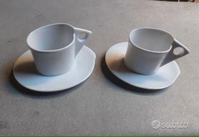 2 TAZZINE DA CAFFE' CON PIATTINO "KERASTASE"